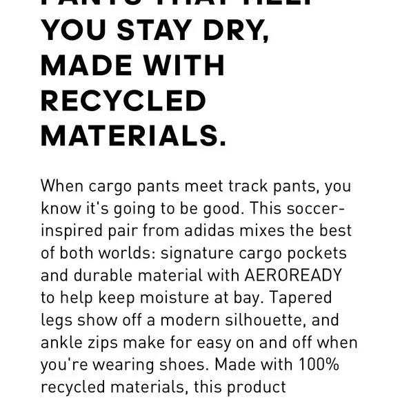 Adidas Aeroready trio cargo pants - Picture 7 of 7